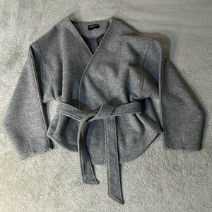 Modern Citizen Gray Belted Coat